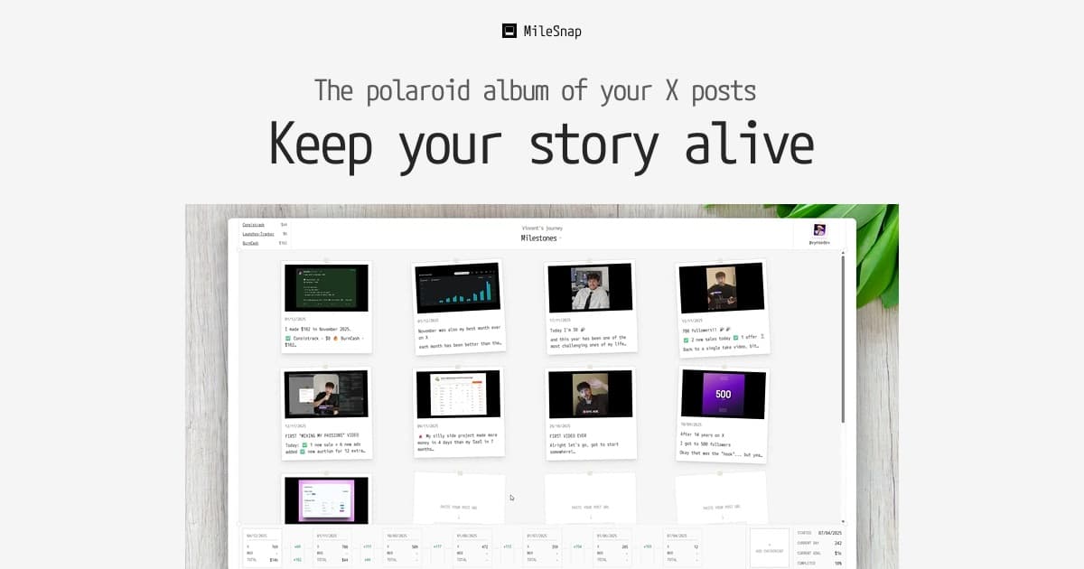 MileSnap — SaaS · Web